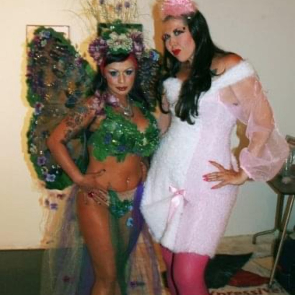 Custom made faux fur bunny dress - Picture 5 of 6